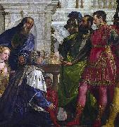 Paolo Veronese Family of persian king Darius before Alexander The Great after Battle of Issus. Fragment of painting Germany oil painting artist